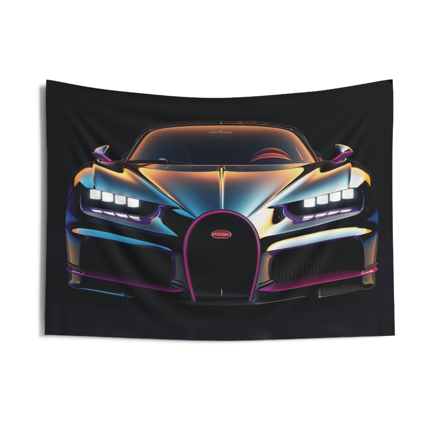 Indoor Wall Tapestries Hyper Bugatti Chiron 1