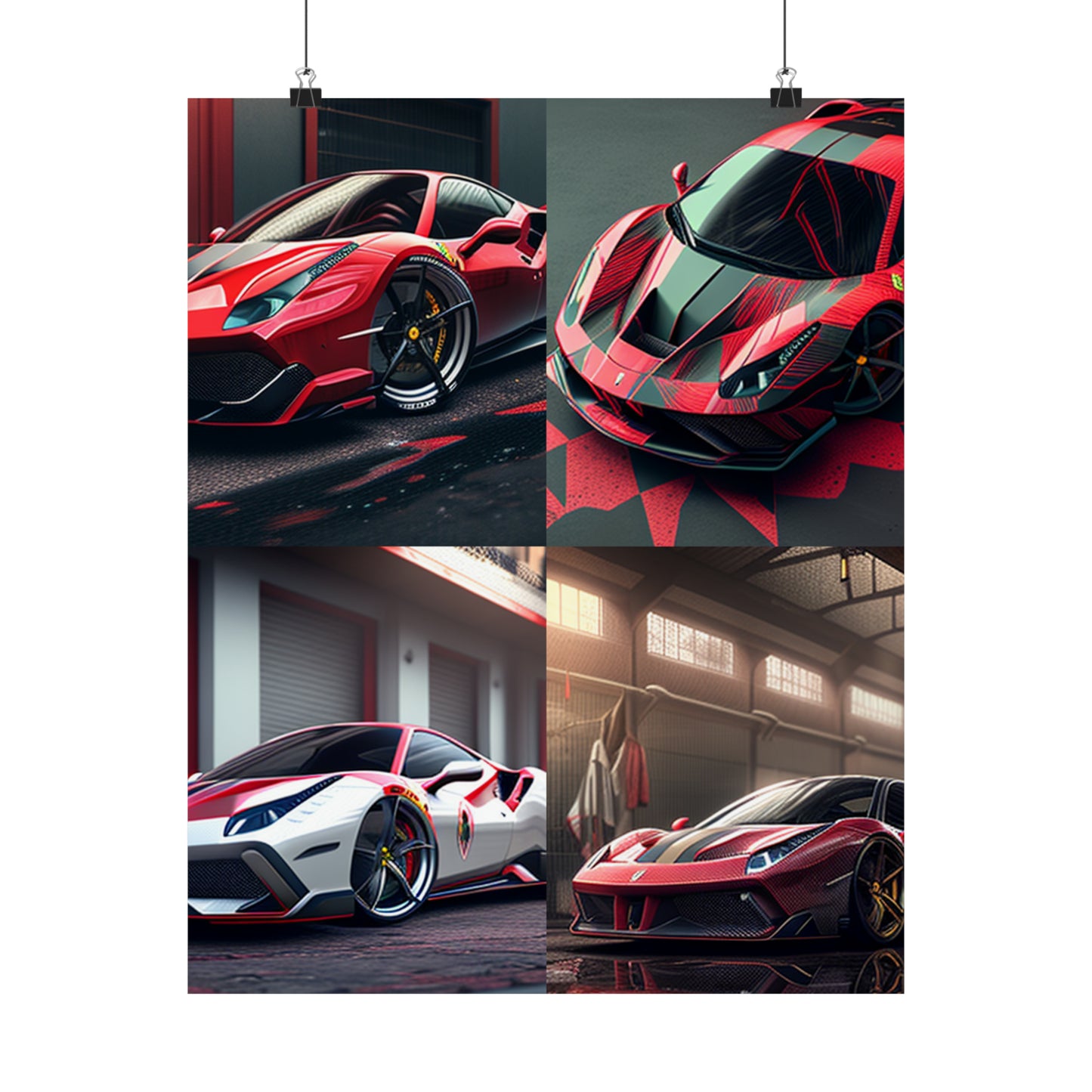 Premium Matte Vertical Posters Ferrari Hyper 5