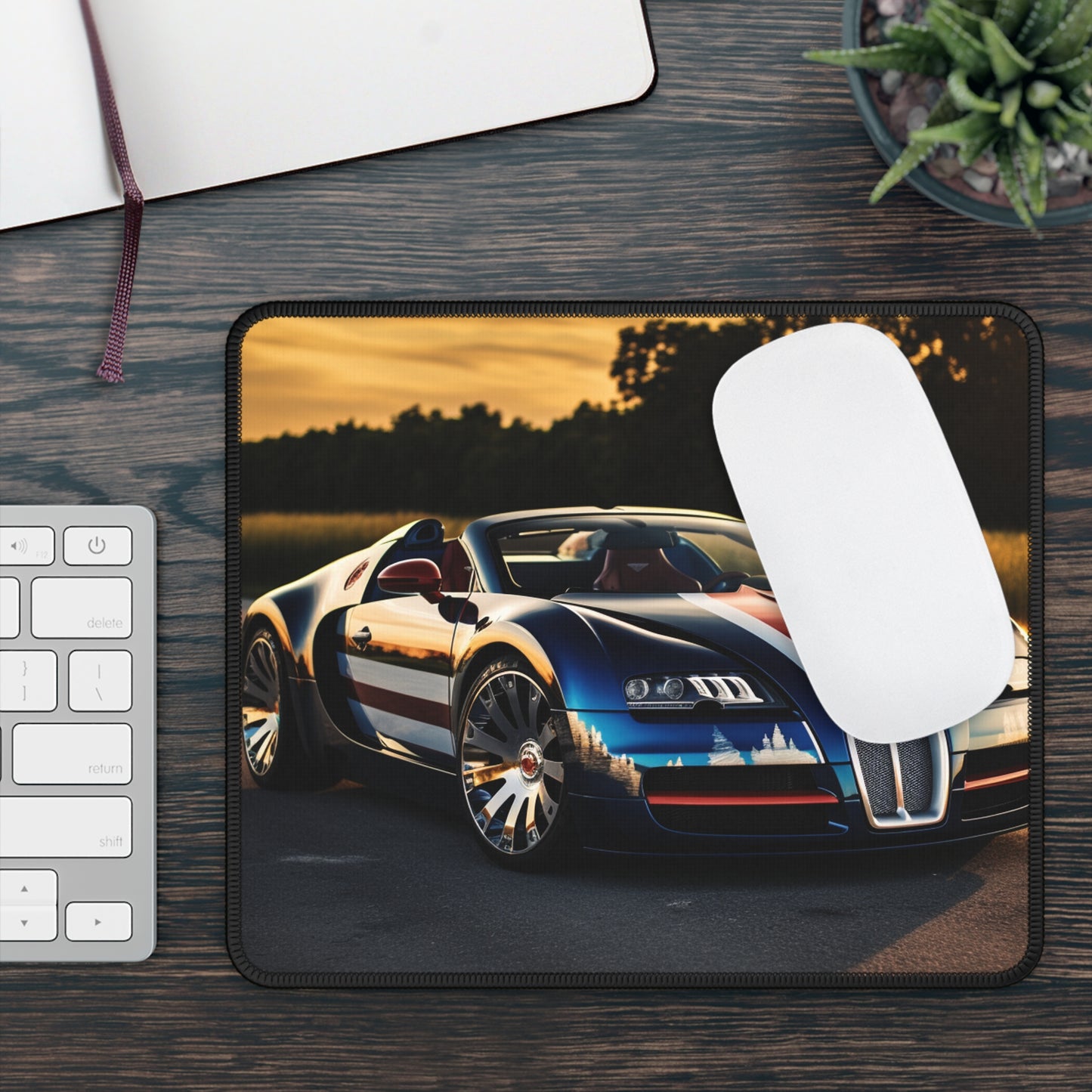 Gaming Mouse Pad  Bugatti Flag American 3