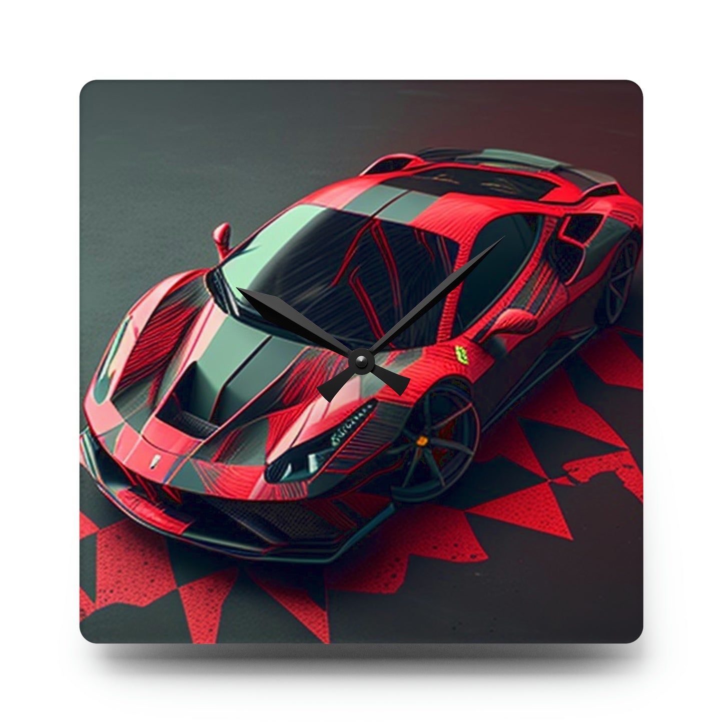 Acrylic Wall Clock Ferrari Hyper 2