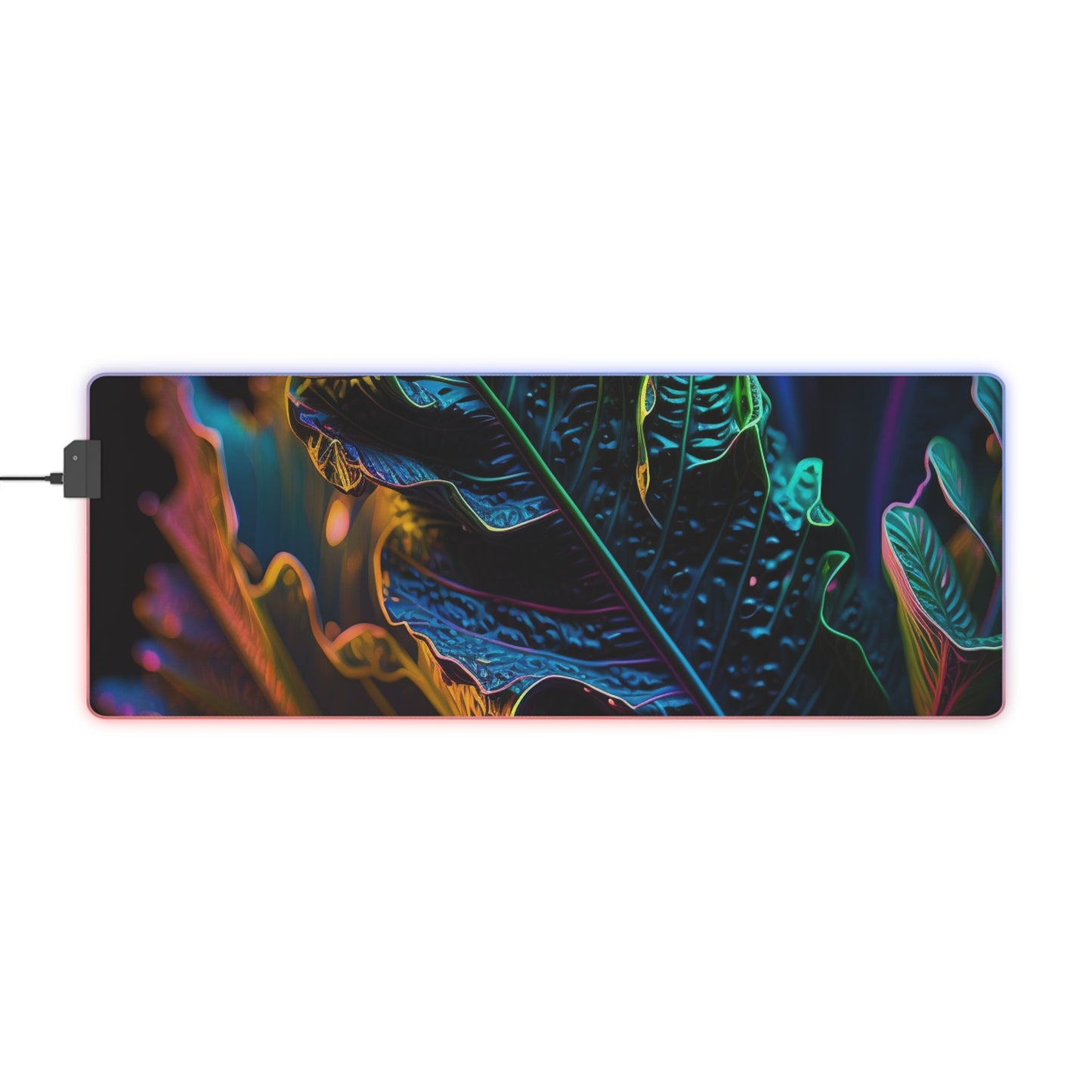 LED Gaming Mouse Pad Florescent Skull Death 4