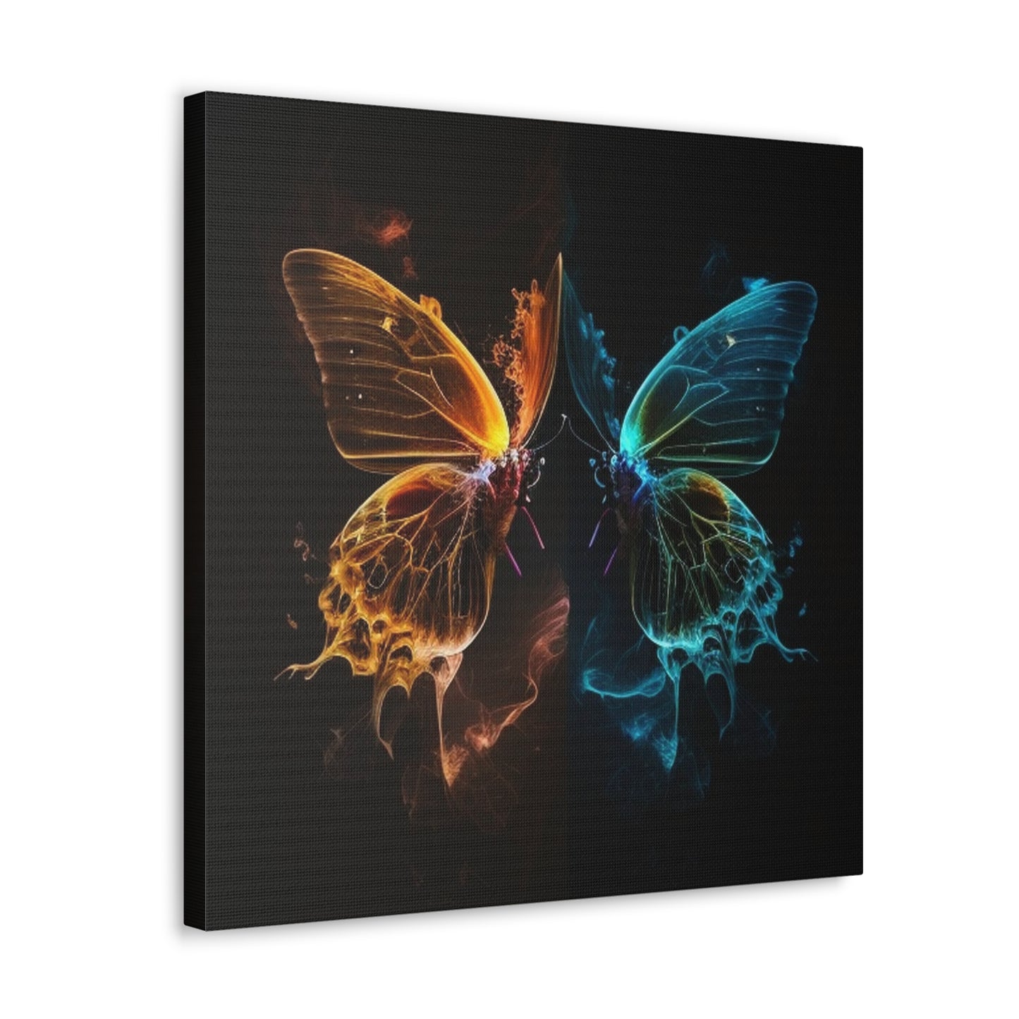 Canvas Gallery Wraps Kiss Neon Butterfly 1