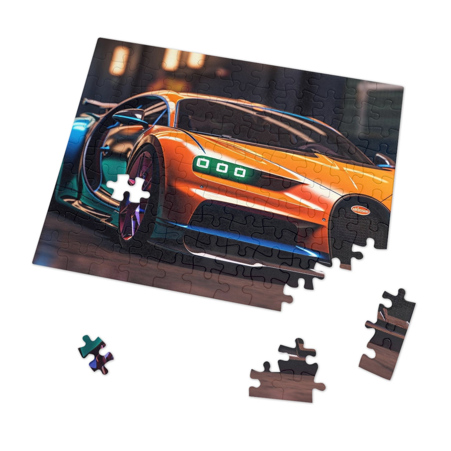 Jigsaw Puzzle (30, 110, 252, 500,1000-Piece) Hyper Bugatti Neon Chiron 1