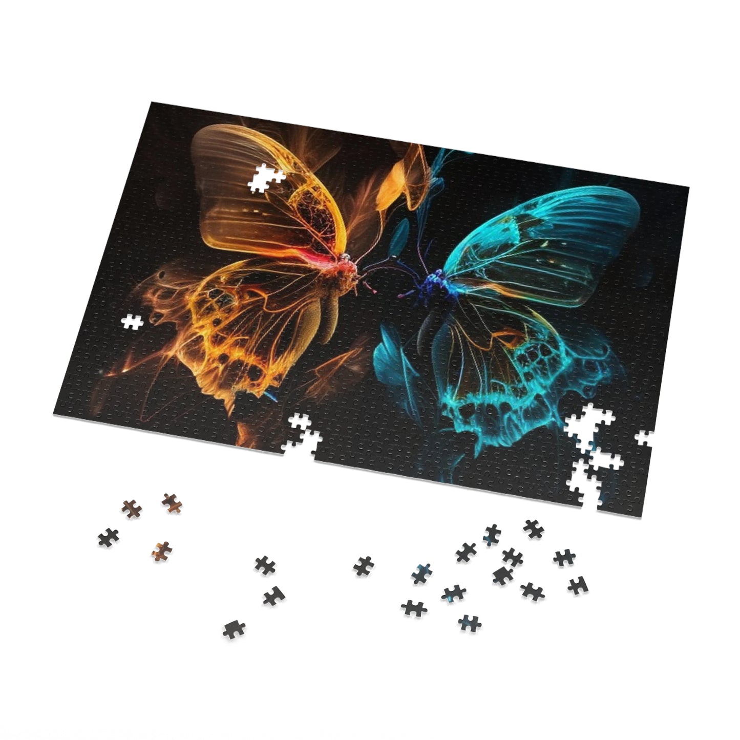 Jigsaw Puzzle (30, 110, 252, 500,1000-Piece) Kiss Neon Butterfly 2