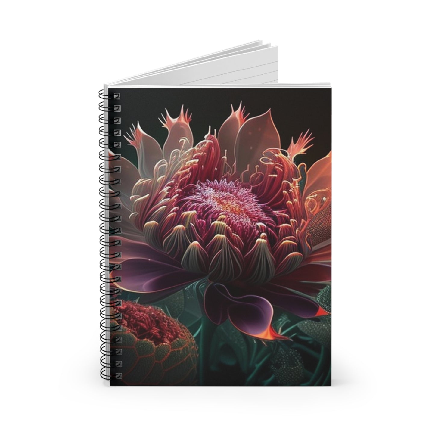 Spiral Notebook - Ruled Line Flower Arangment 1