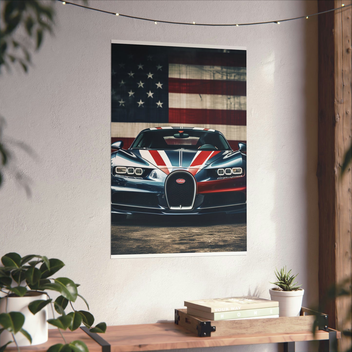 Premium Matte Vertical Posters Bugatti Flag 2