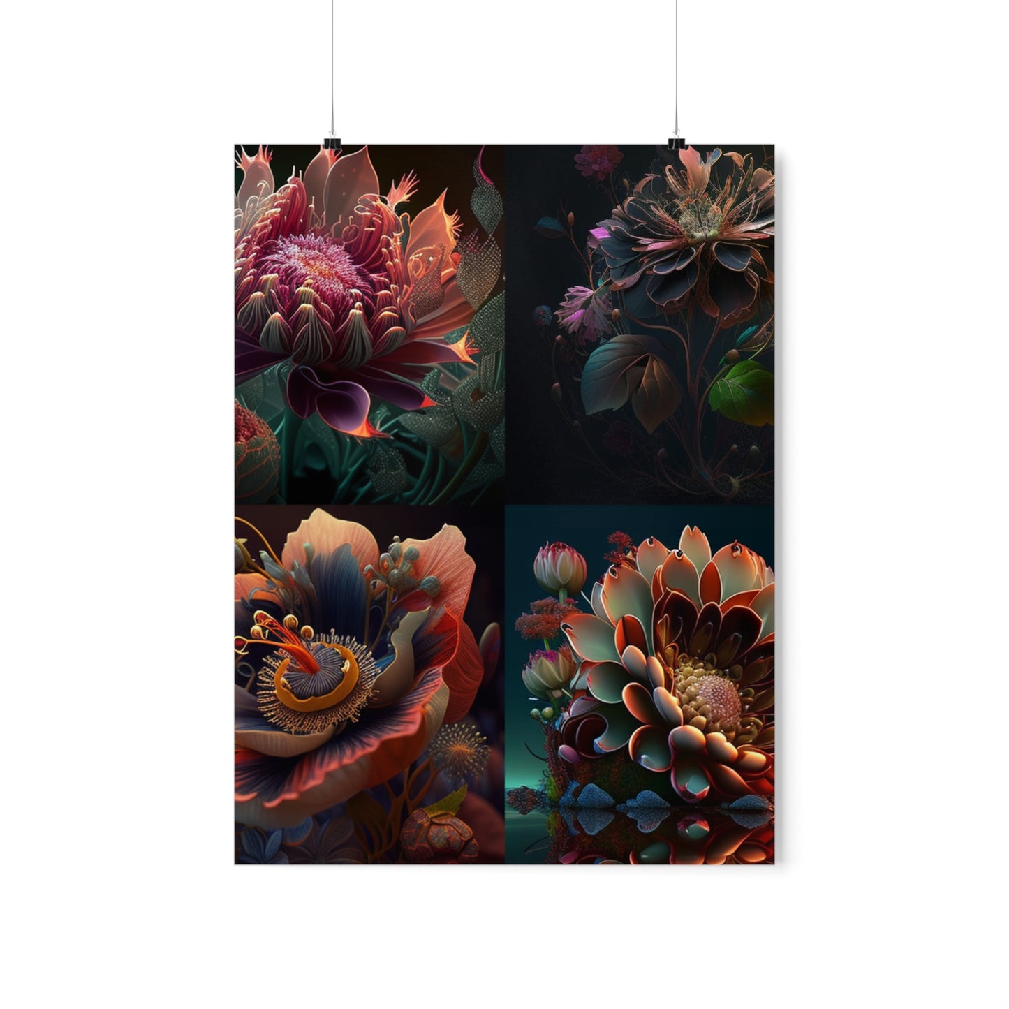 Premium Matte Vertical Posters Flower Arangment 5