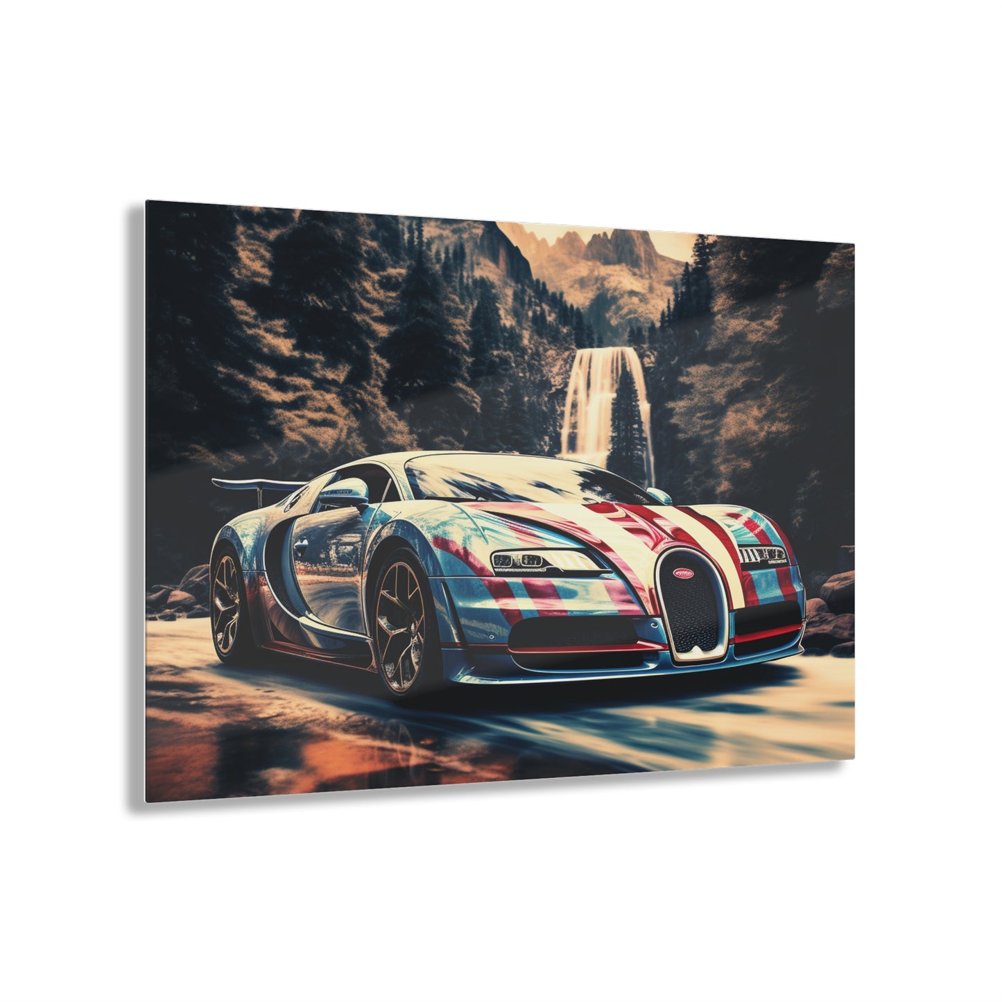 Acrylic Prints Bugatti Waterfall 1