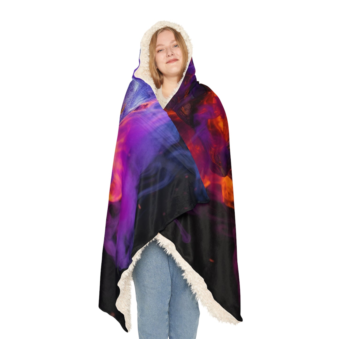 Snuggle Hooded Blanket Macro Skull 1