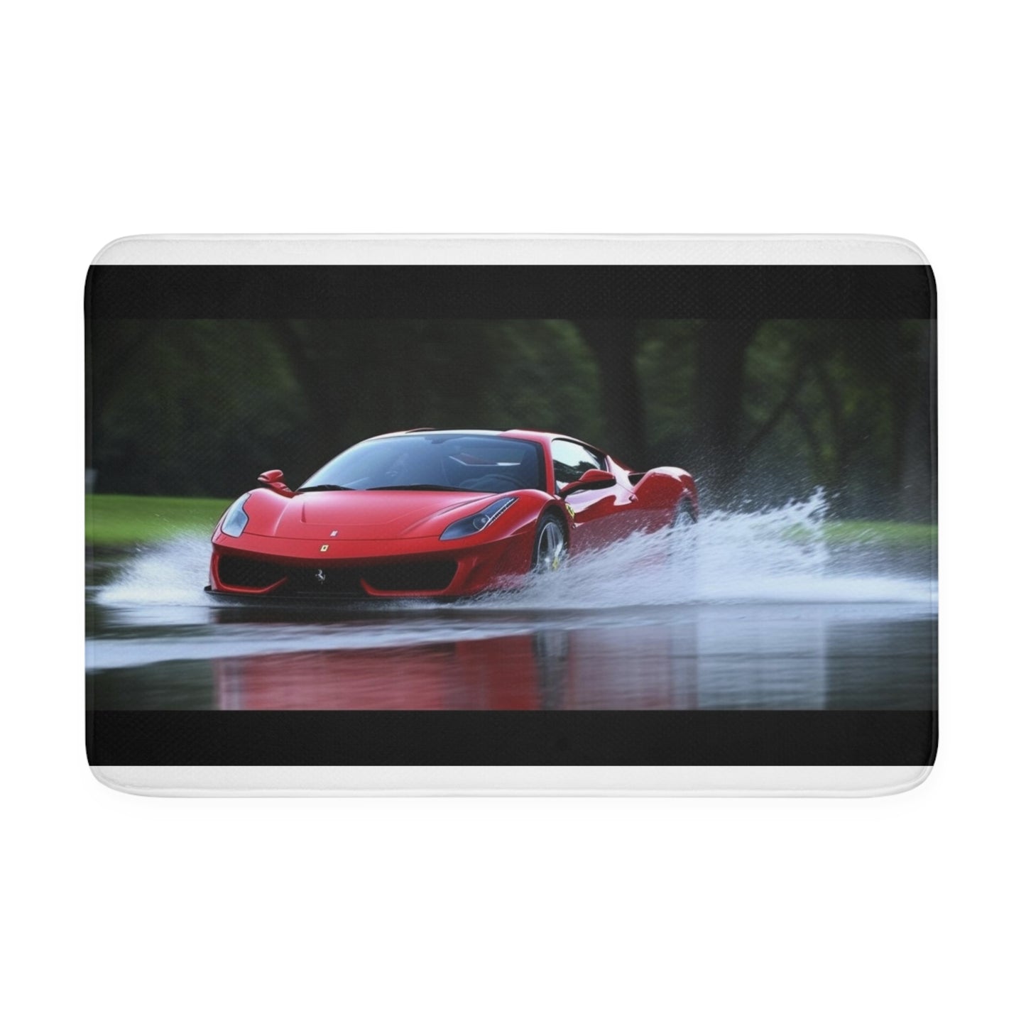 Memory Foam Bath Mat Water Ferrari Splash 2