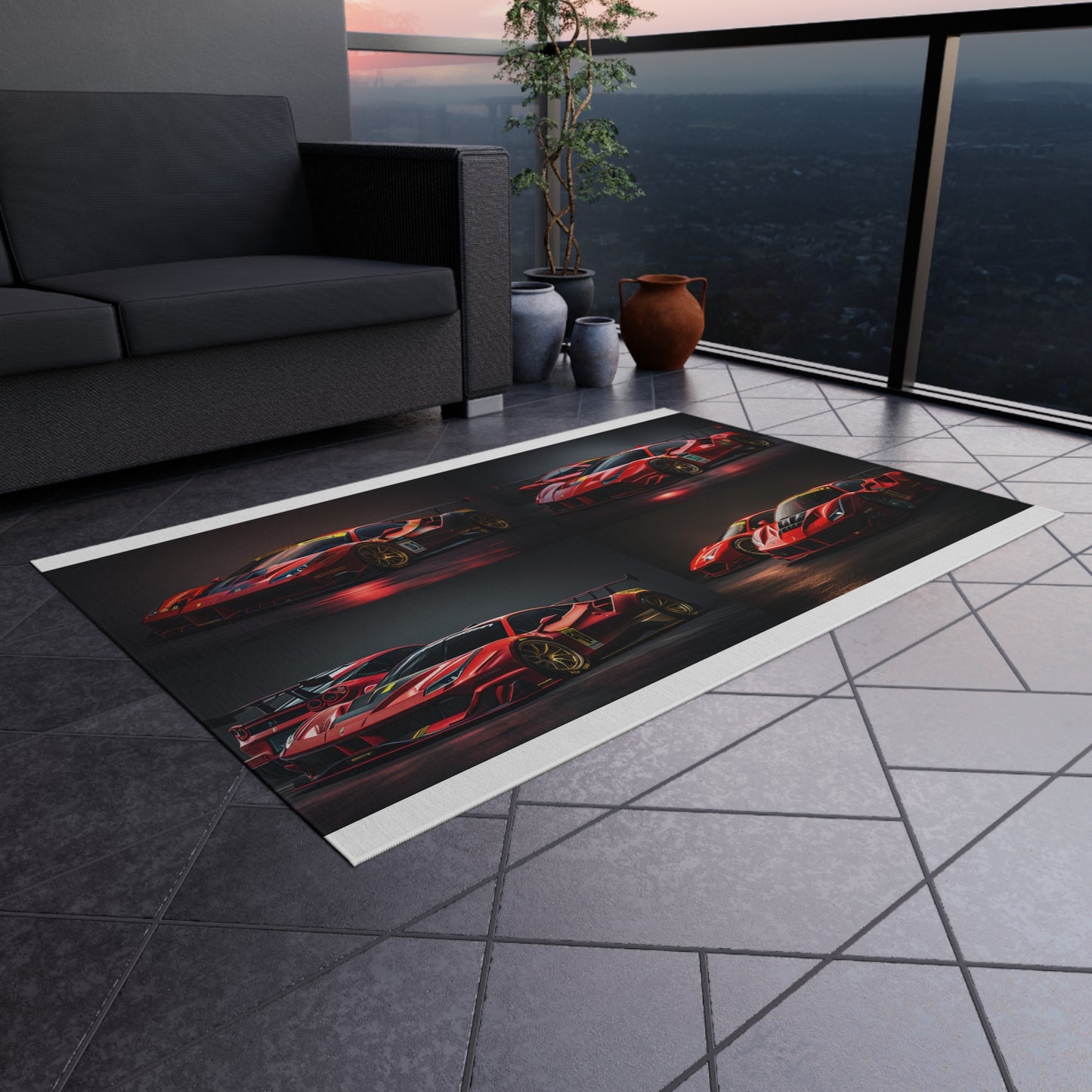 Outdoor Rug  Ferrari Red 5