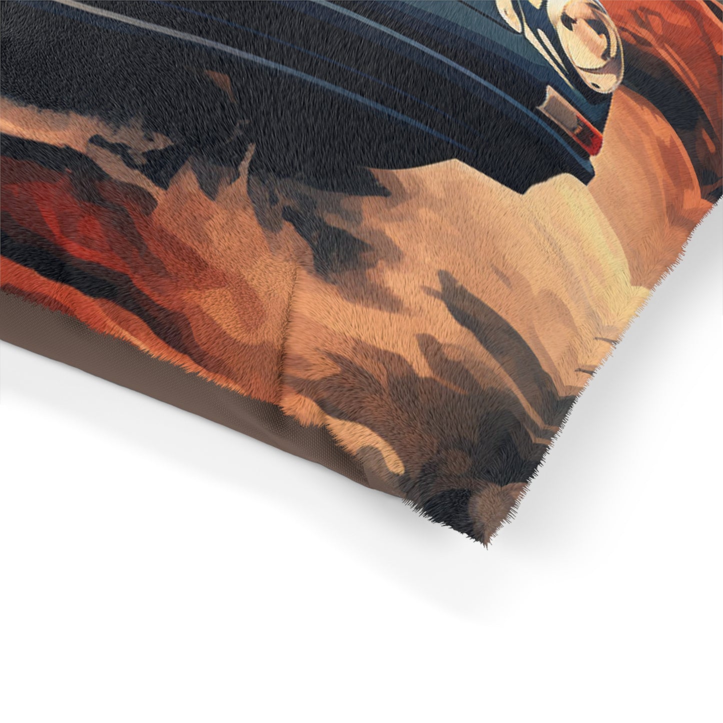 Pet Bed American Flag Porsche Abstract 3