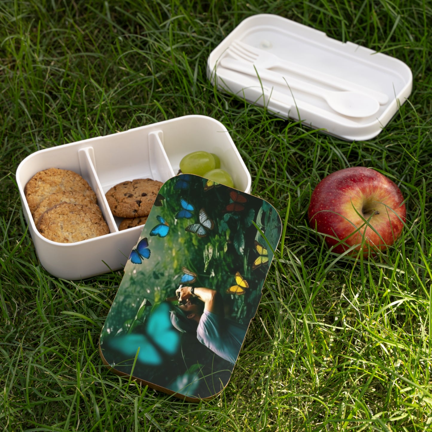 Bento Lunch Box Jungle Butterfly 1