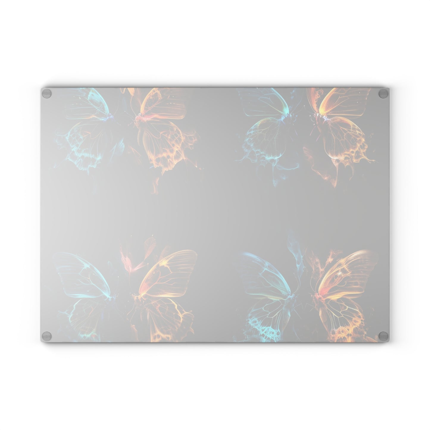 Glass Cutting Board Kiss Neon Butterfly 5