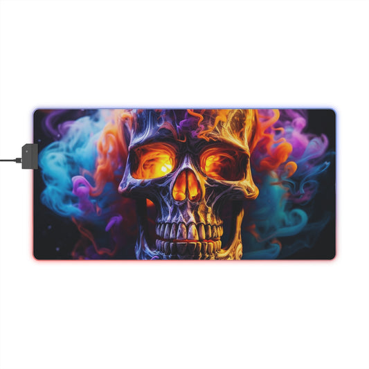 LED Gaming Mouse Pad Macro Skull 2