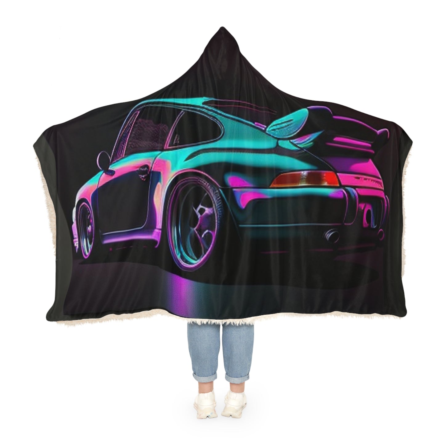 Snuggle Hooded Blanket Porsche Purple 1