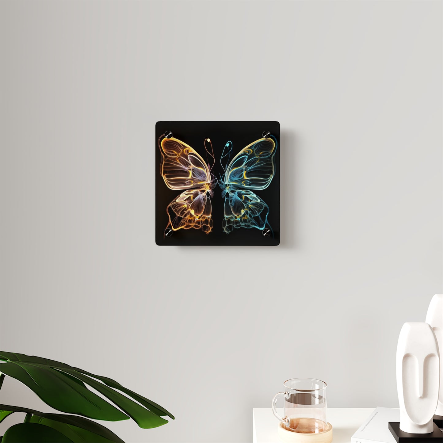 Acrylic Wall Art Panels Neon Glo Butterfly 3