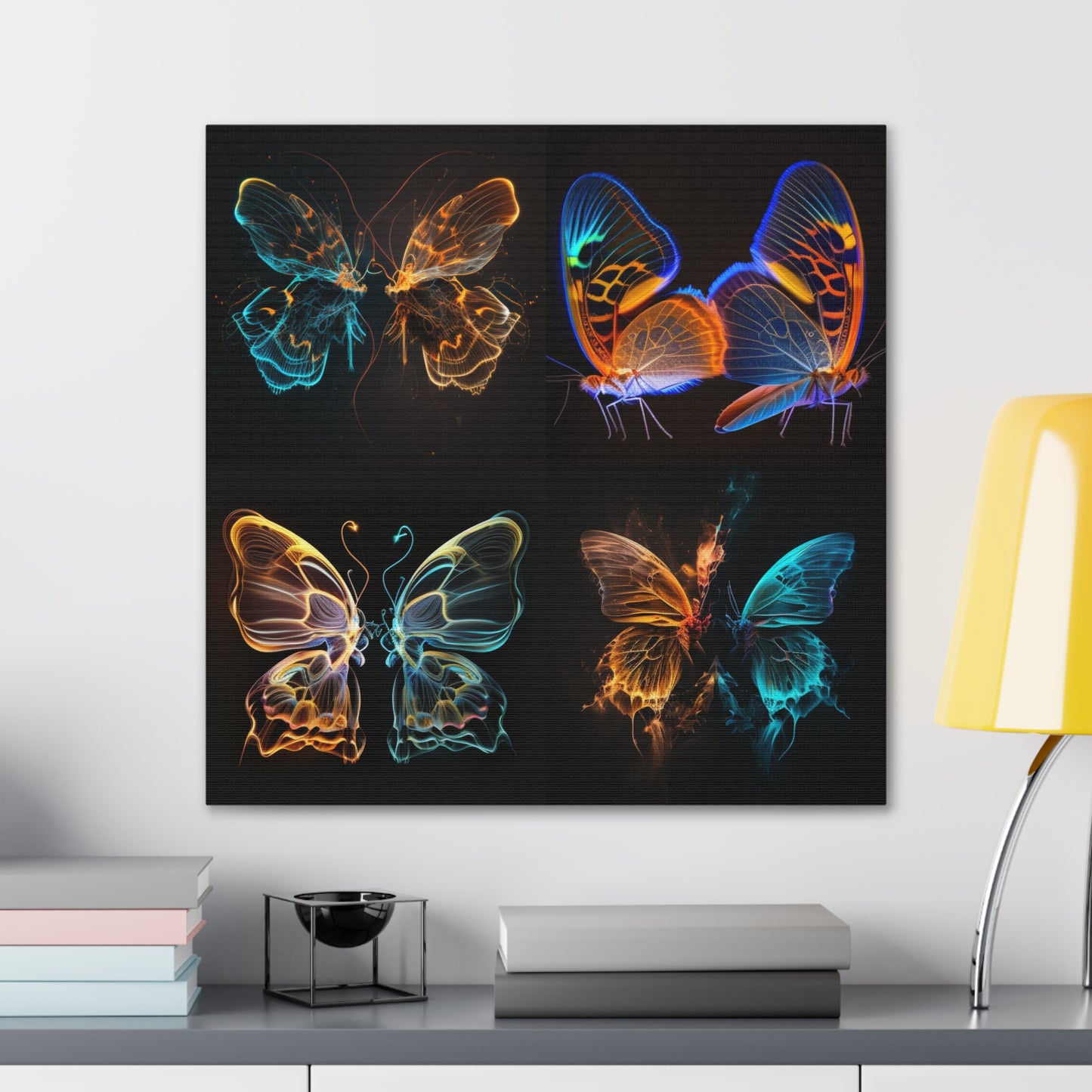 Canvas Gallery Wraps Neon Glo Butterfly 5