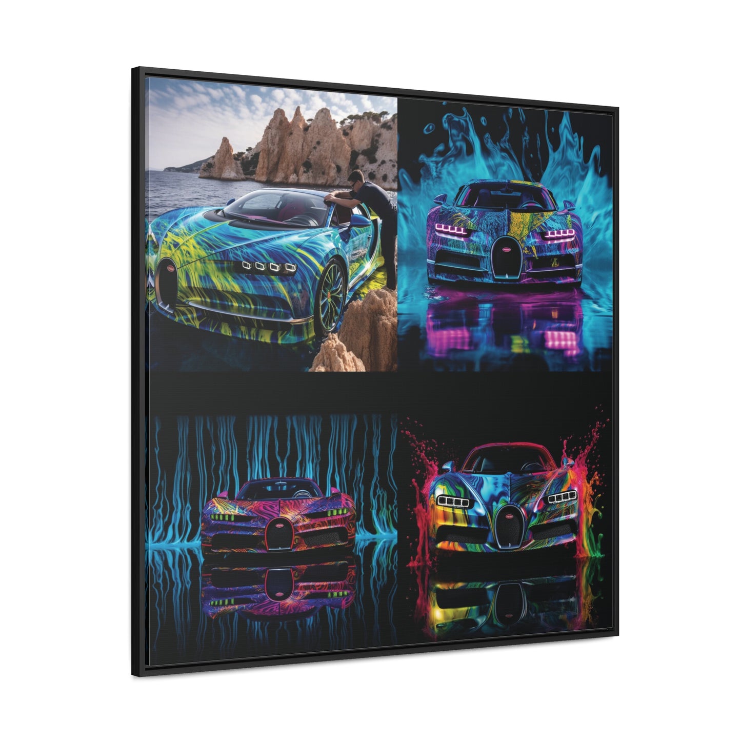 Gallery Canvas Wraps, Square Frame Bugatti Water 5