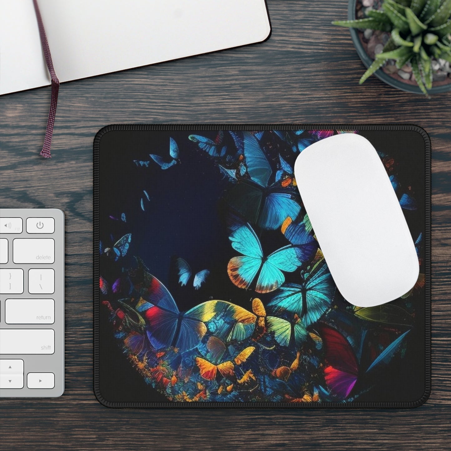 Gaming Mouse Pad  Moon Butterfly 1