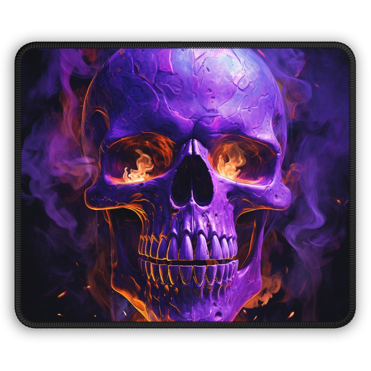 Gaming Mouse Pad  Skull Flames 1