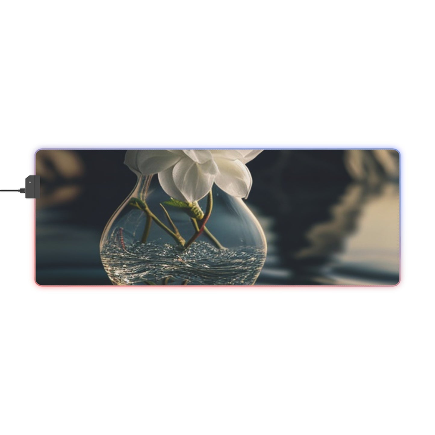 LED Gaming Mouse Pad Jasmine glass vase 4