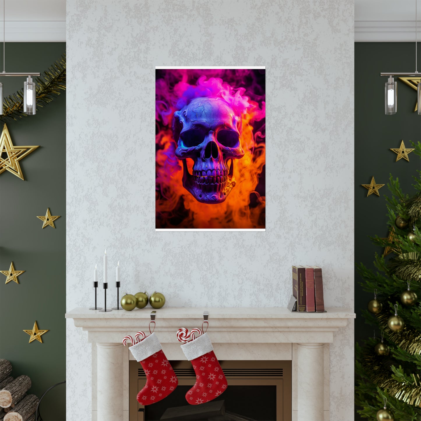 Premium Matte Vertical Posters Macro Skull 4