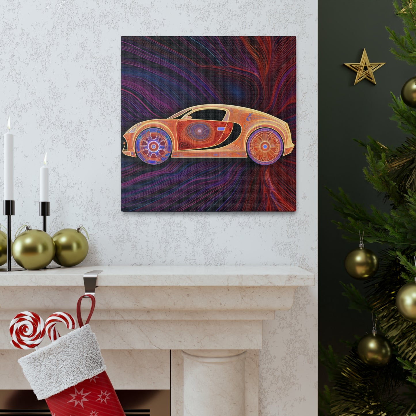Canvas Gallery Wraps Bugatti Abstract Concept 2