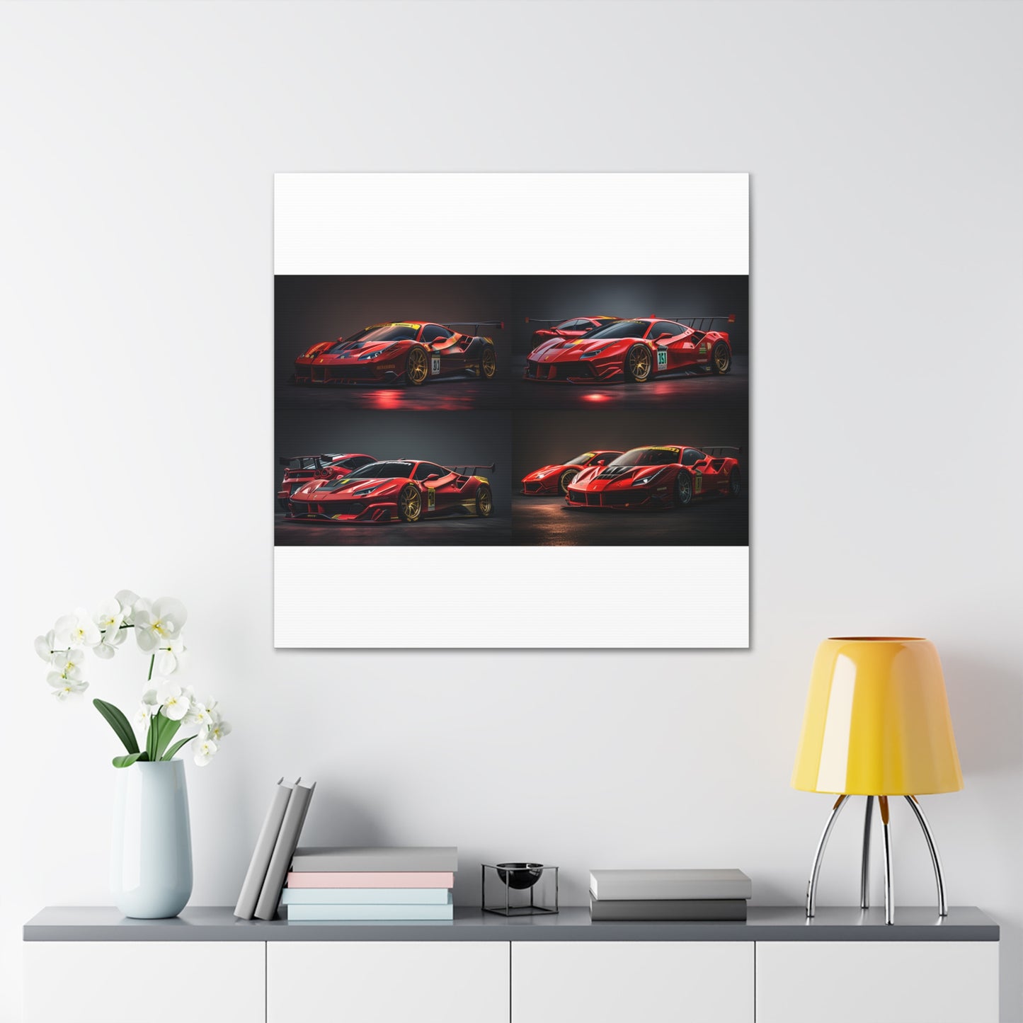 Canvas Gallery Wraps Ferrari Red 5