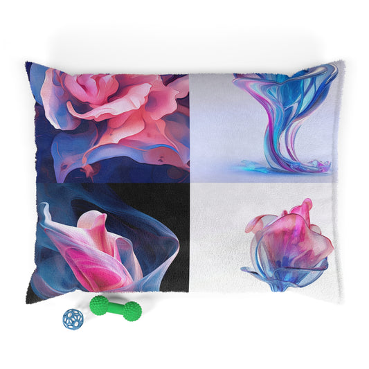 Pet Bed Pink & Blue Tulip Rose 5