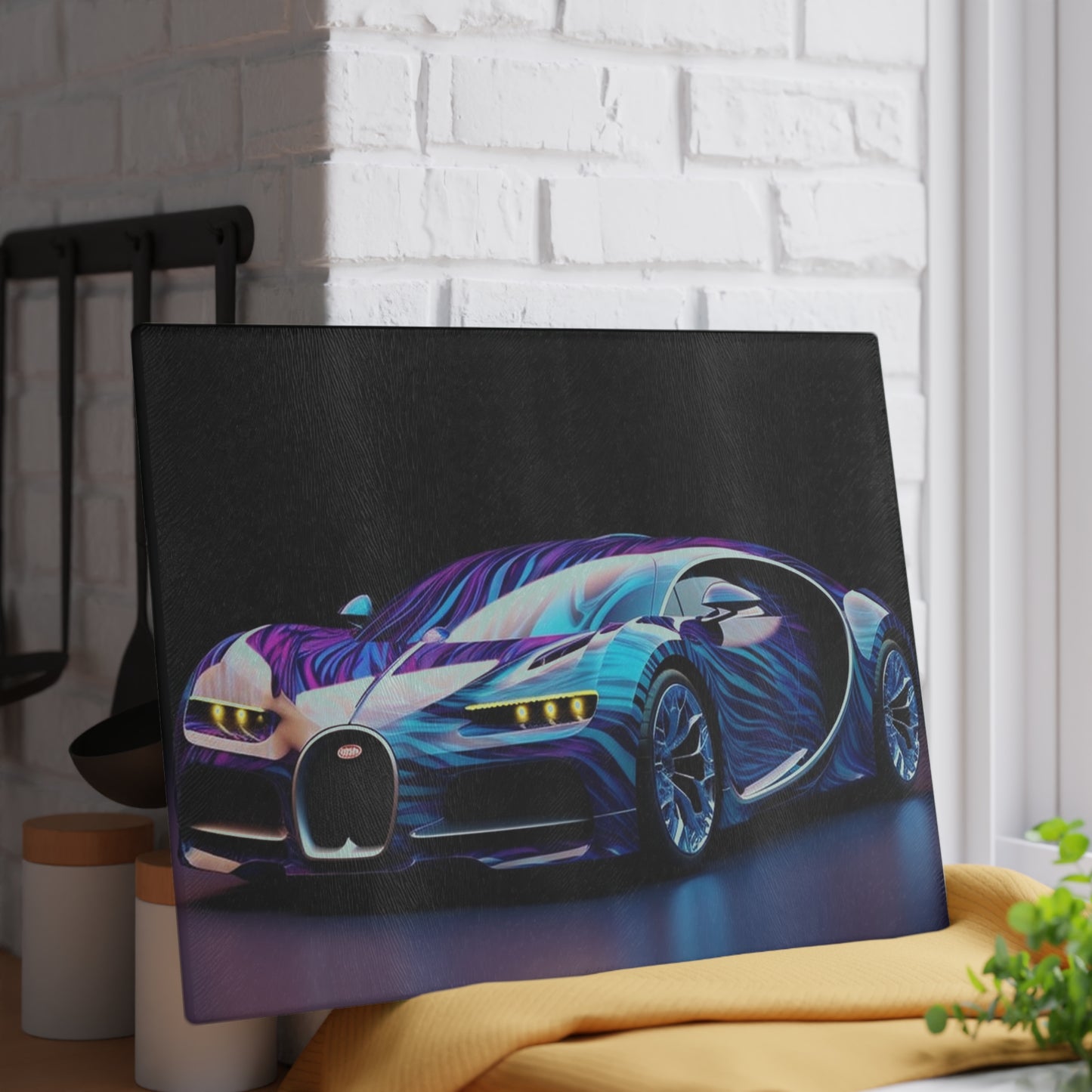 Glass Cutting Board Bugatti Abstract Flair 3