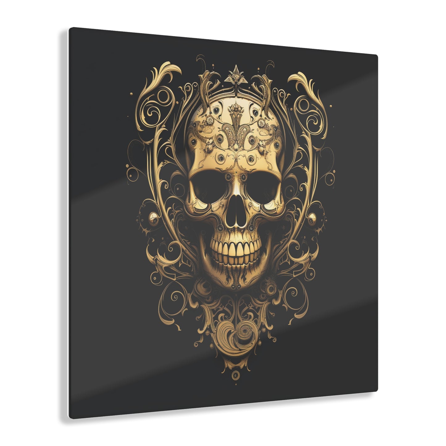 Acrylic Prints Skull Treble Clef 3