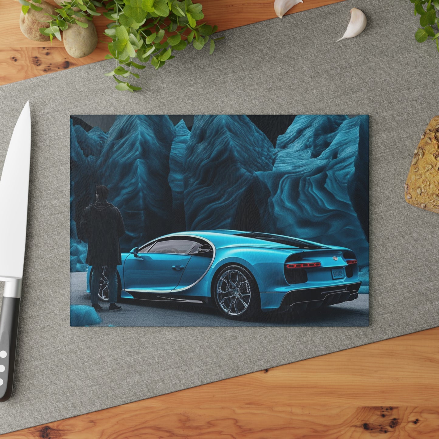 Glass Cutting Board Bugatti Real Look 3