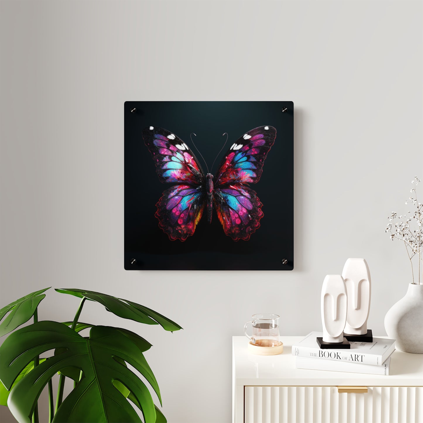 Acrylic Wall Art Panels Hyper Butterfly Real