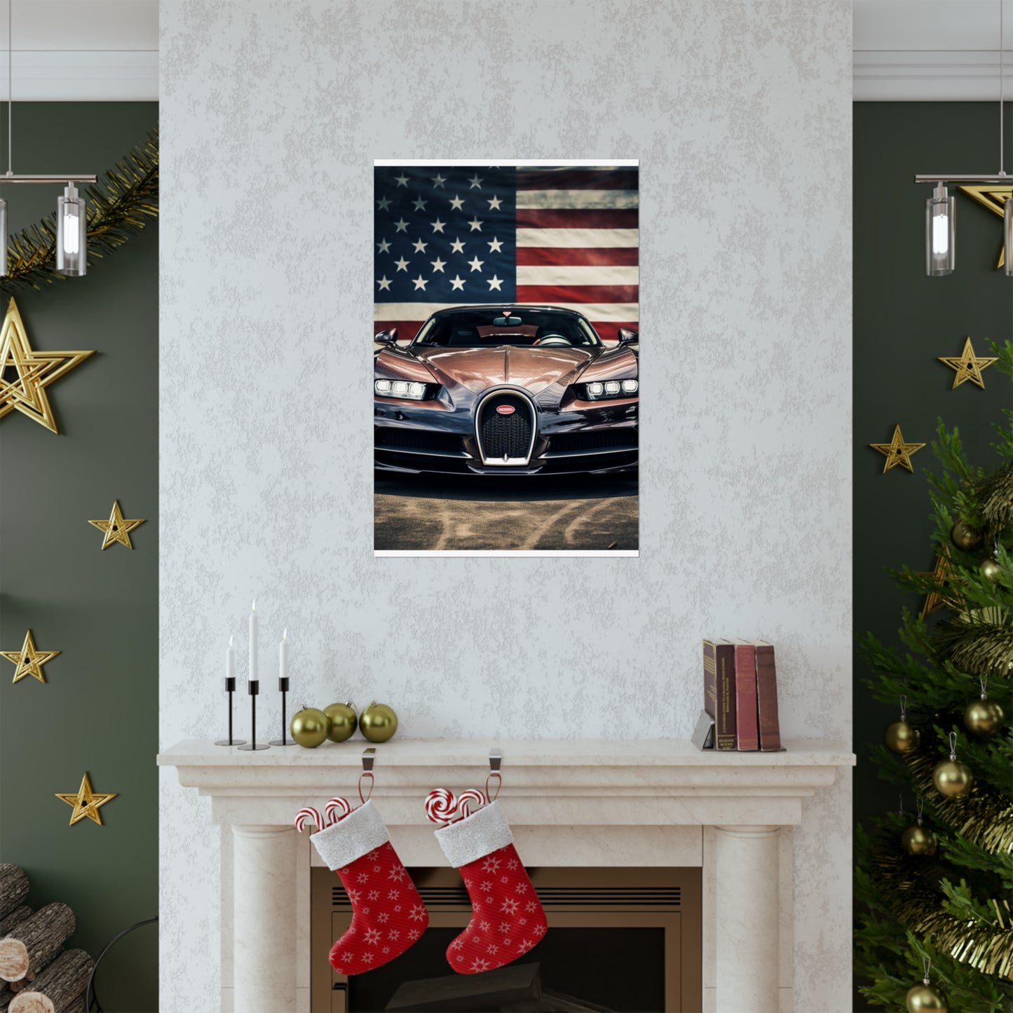 Premium Matte Vertical Posters Bugatti Flag 4