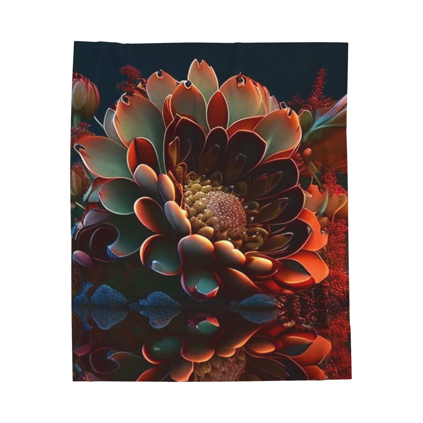 Velveteen Plush Blanket Flower Arangment 4