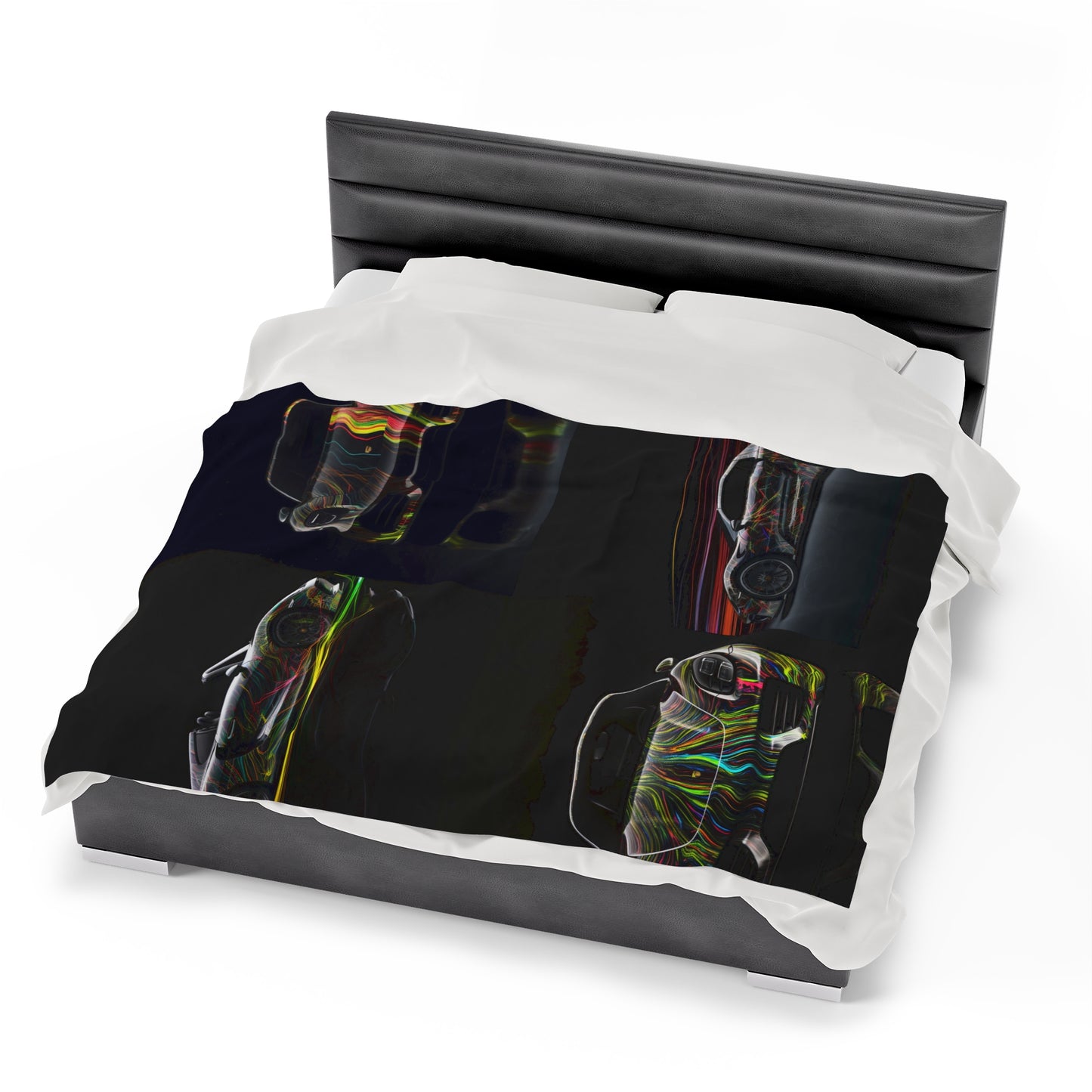 Velveteen Plush Blanket Porsche Line 5