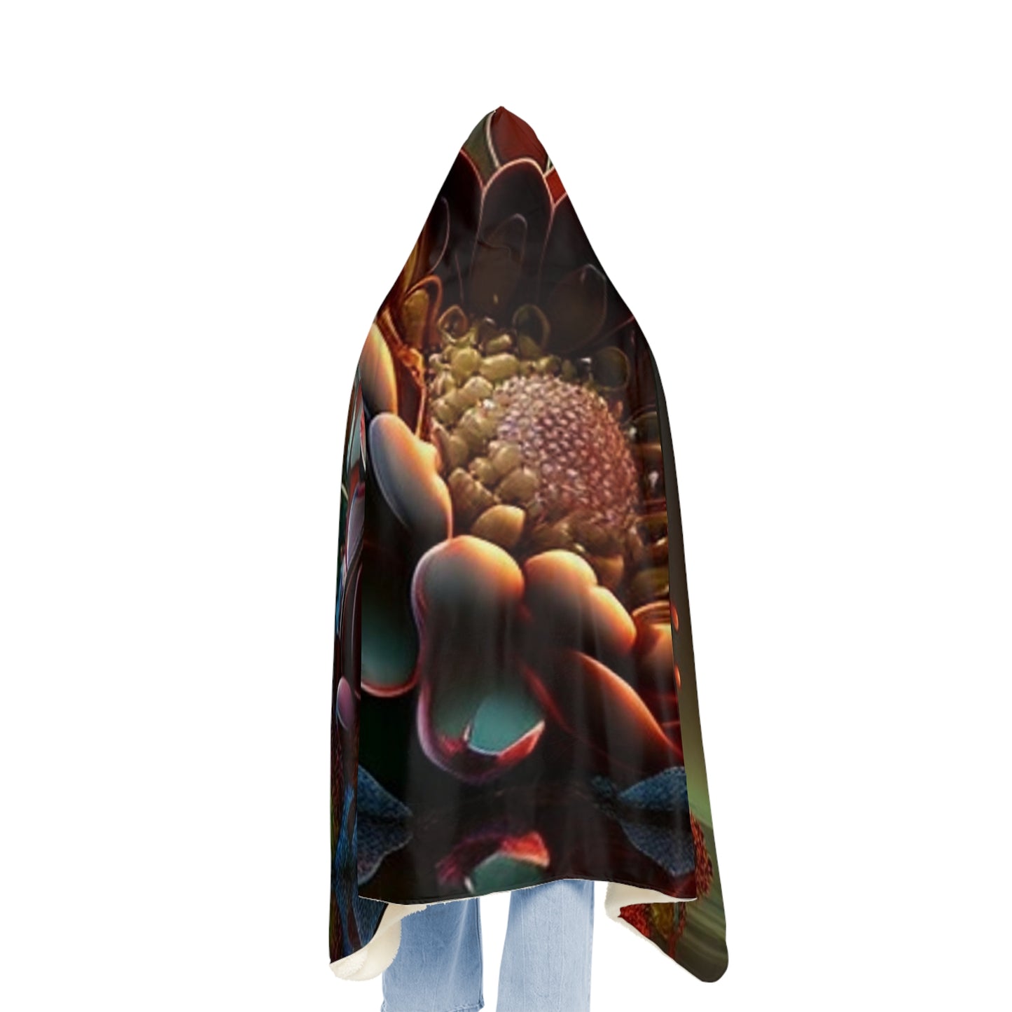 Snuggle Hooded Blanket Flower Arangment 4