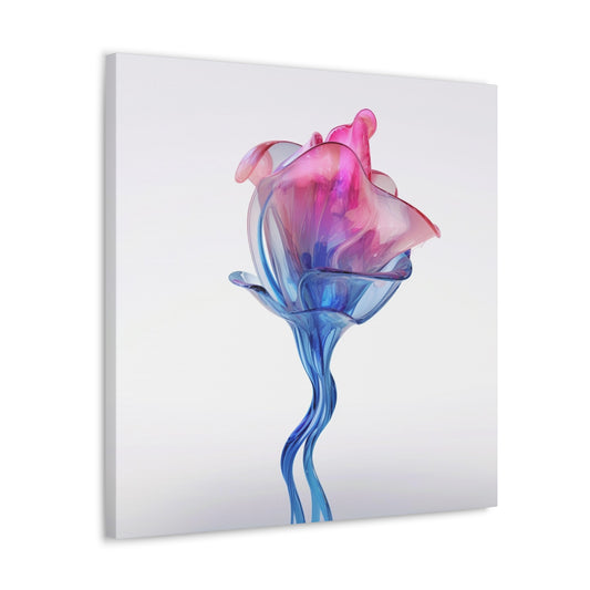 Canvas Gallery Wraps Pink & Blue Tulip Rose 4