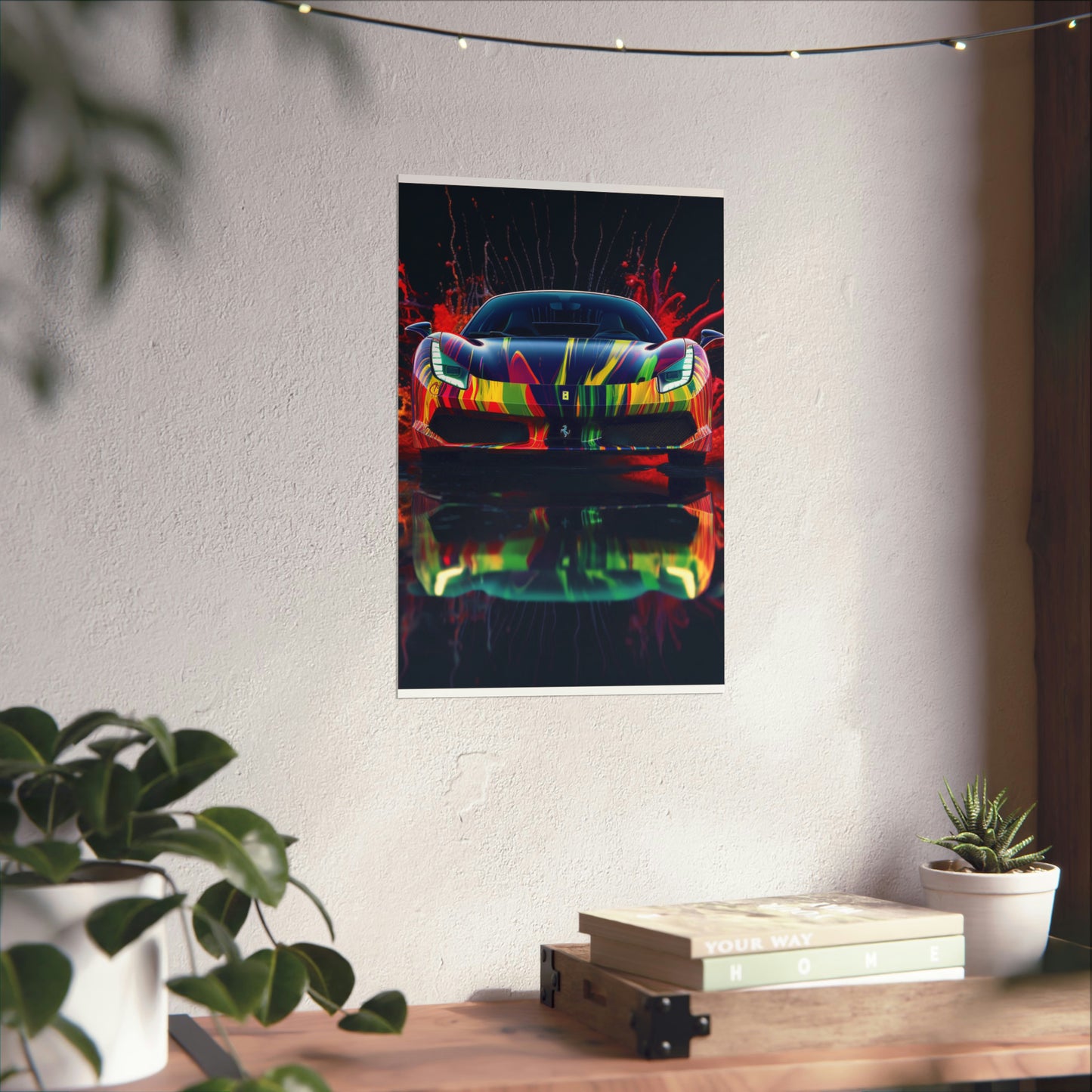 Premium Matte Vertical Posters Ferrari Fusion Water 1