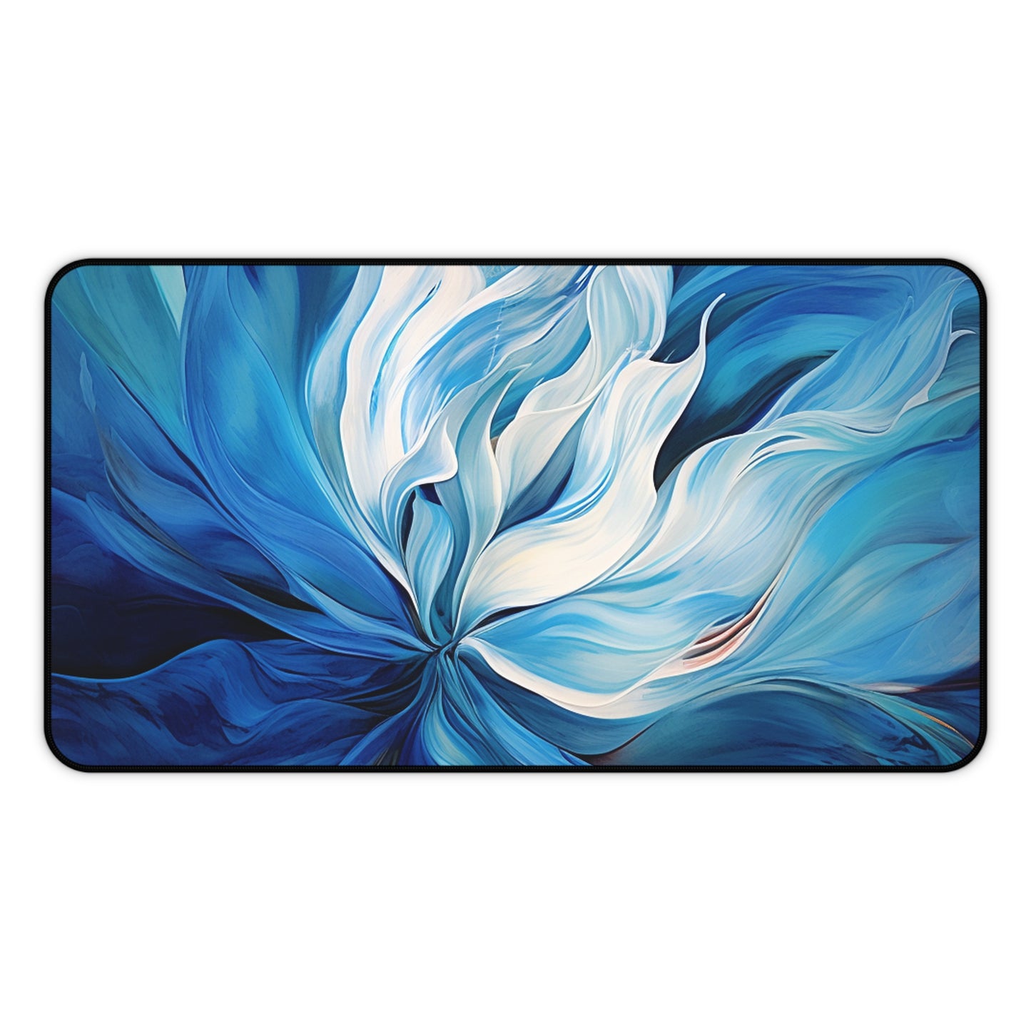 Desk Mat Blue Tluip Abstract 1