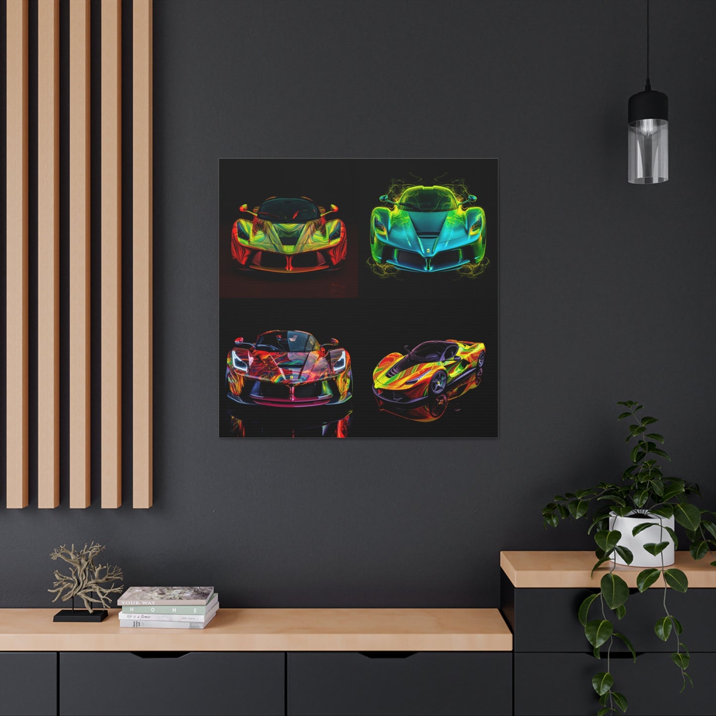 Canvas Gallery Wraps Ferrari Neon 5