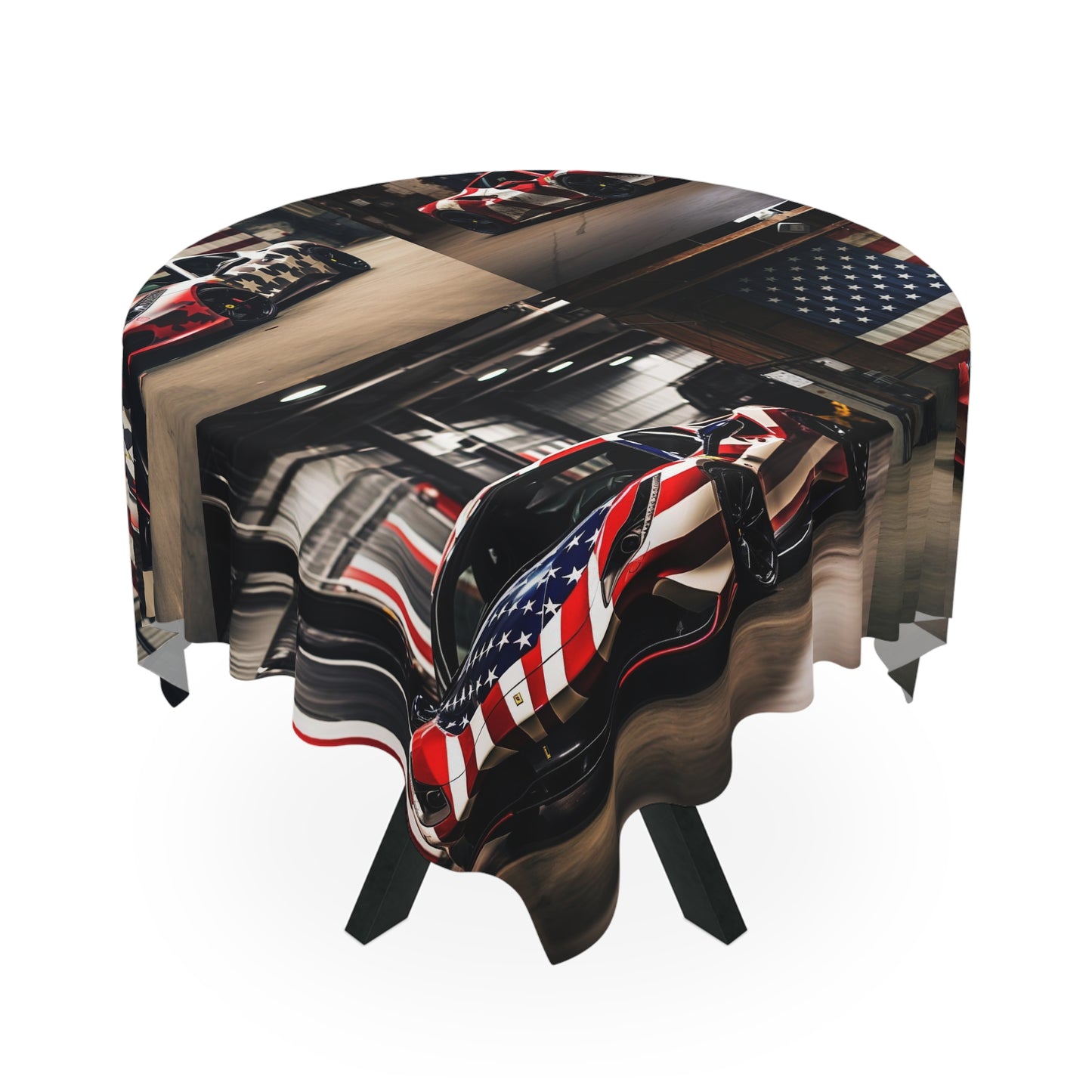 Tablecloth American Flag Farrari 5