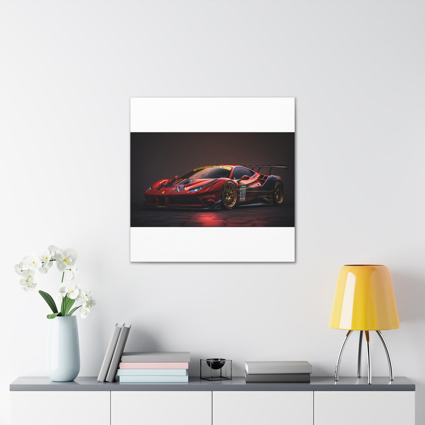 Canvas Gallery Wraps Ferrari Red 1