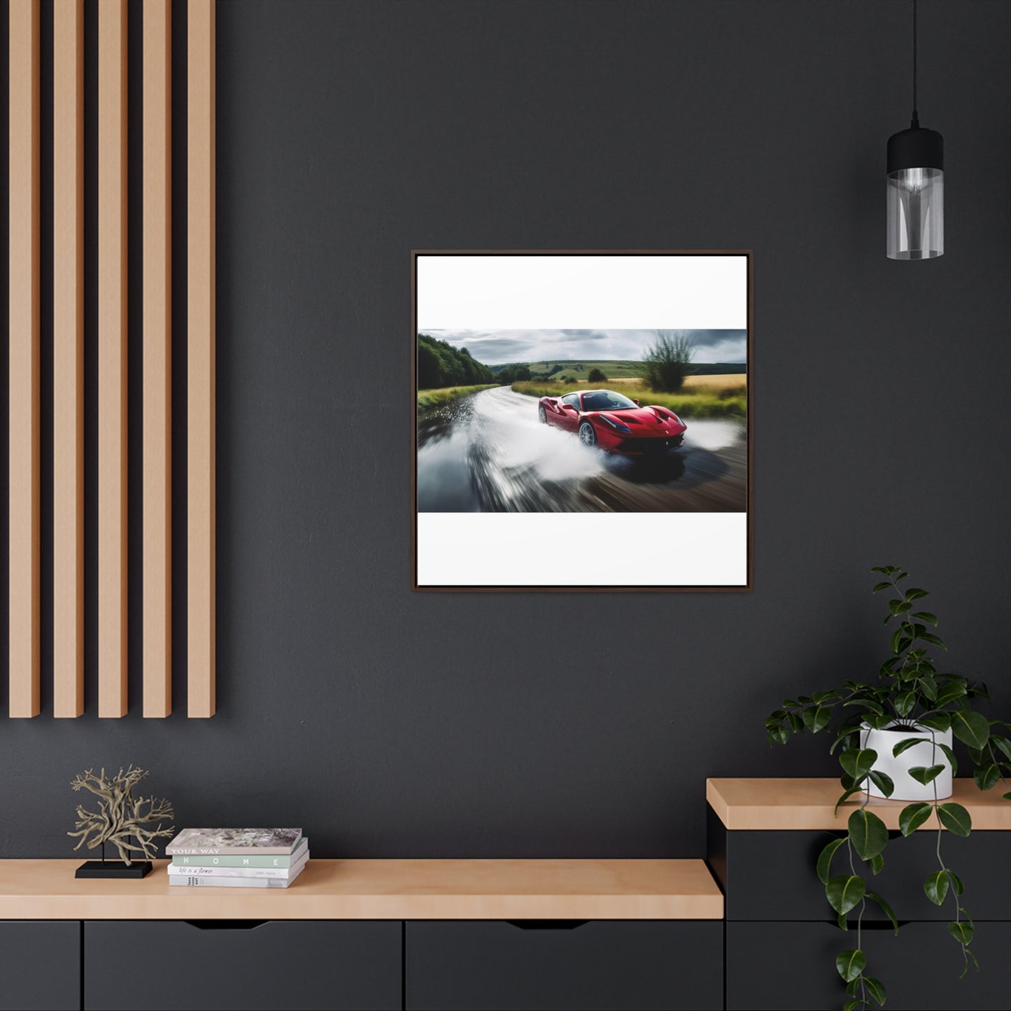 Gallery Canvas Wraps, Square Frame Water Ferrari Splash 4