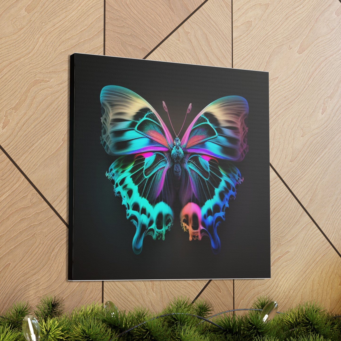 Canvas Gallery Wraps Neon Butterfly Fusion 2