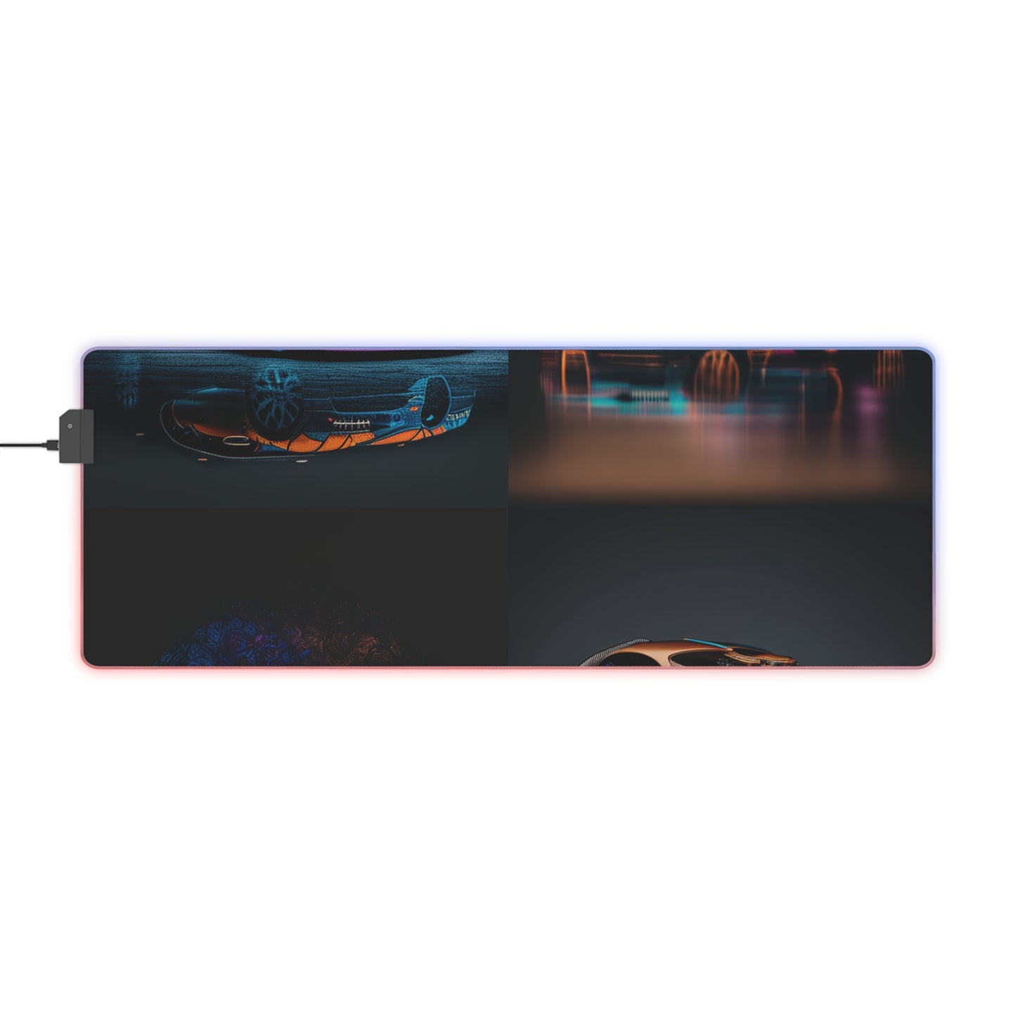 LED Gaming Mouse Pad Bugatti Blue 5