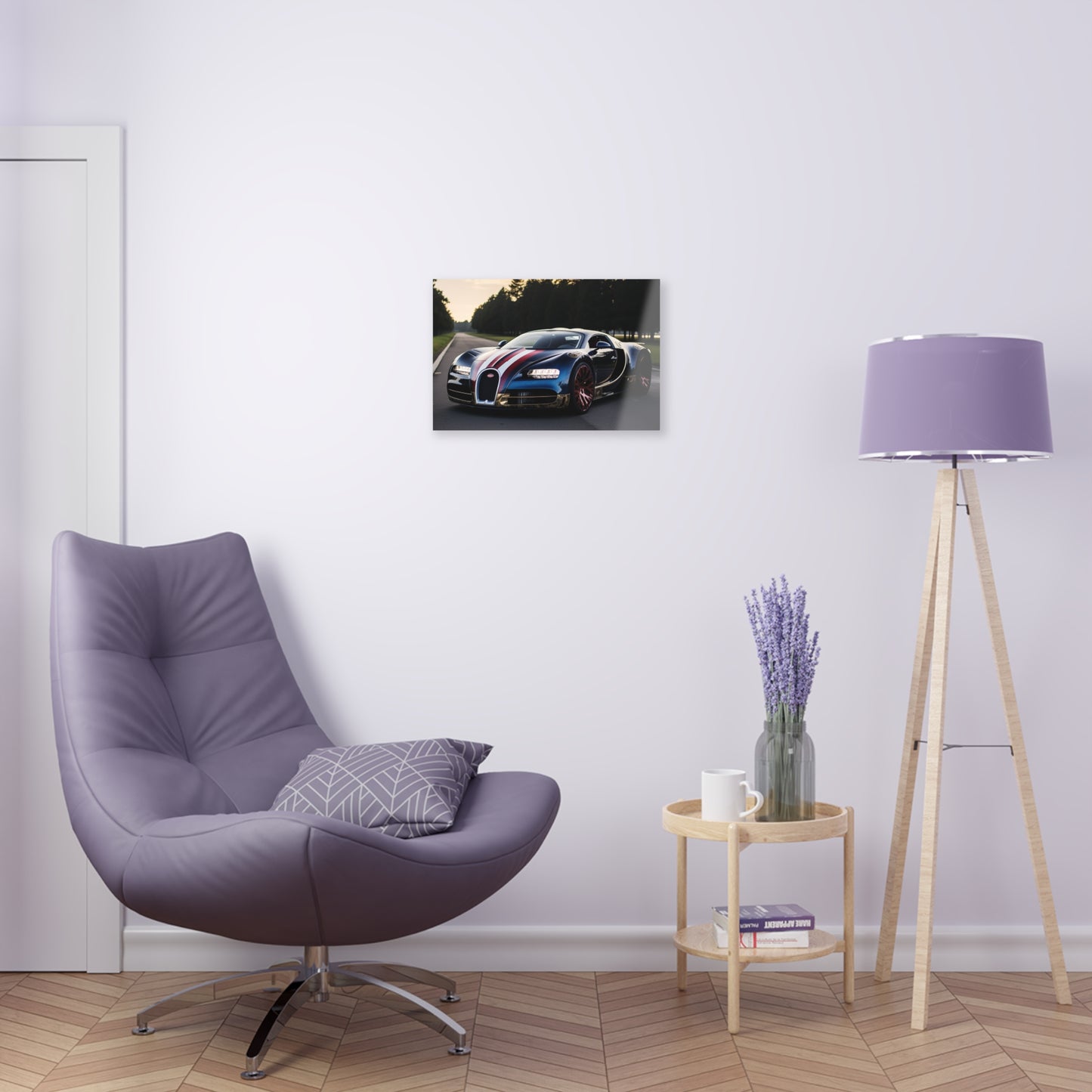 Acrylic Prints Bugatti Flag American 1