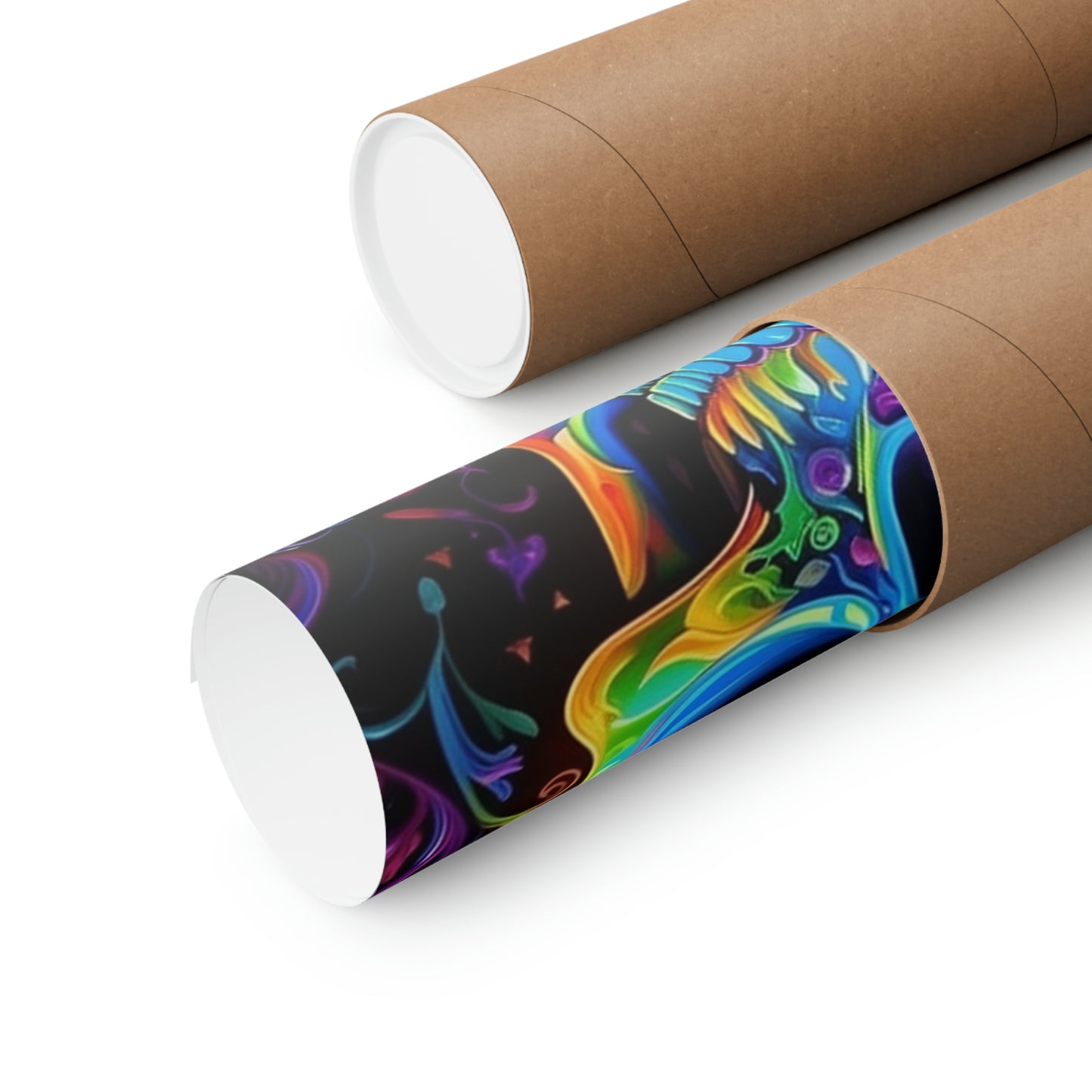 Premium Matte Vertical Posters Macro Skull Color 4
