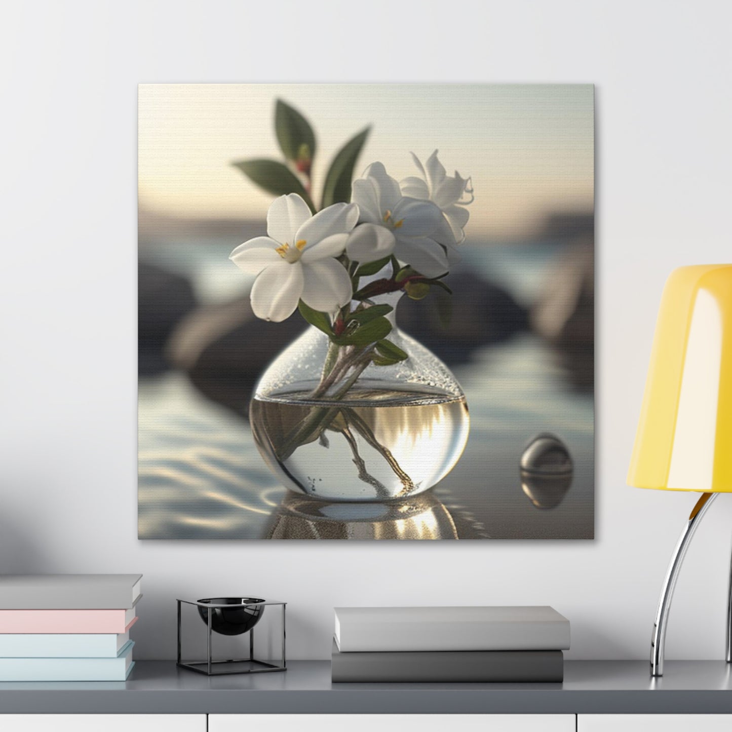 Canvas Gallery Wraps Jasmine glass vase 1